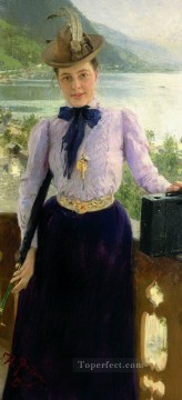 イリヤ・レーピン Painting - ナタリア・ノルドマン 1900年 イリヤ・レーピン